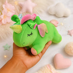 Green Unicorn Plush Toy – Soft Winged Stuffed Animal for Kids | Love Craft Gifts