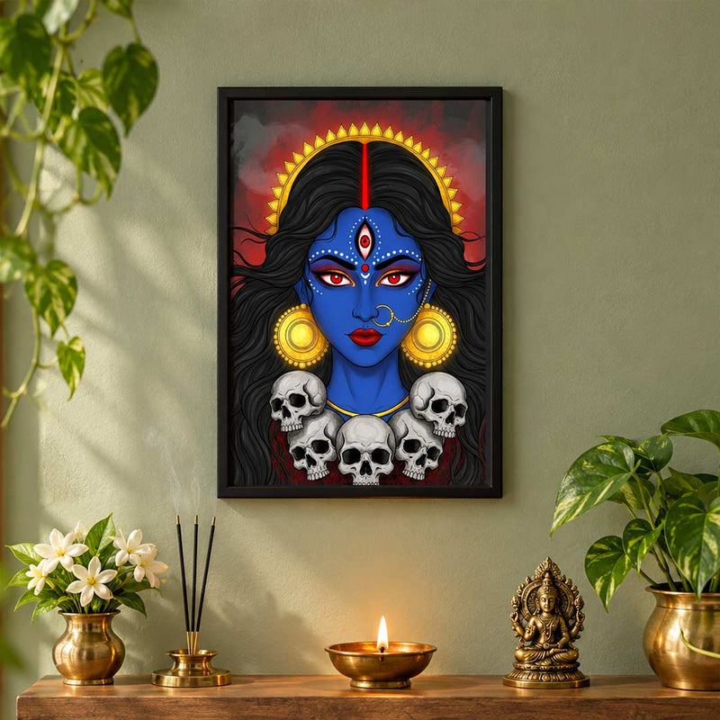 Goddess Kali Spiritual Wall Art | Religious Home Décor | Love Craft Gifts™
