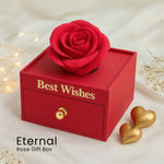 Luxury Red Gift Box with Drawer – Premium Rose Top & Best Wishes Text| Love Craft Gifts