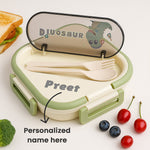 Personalized Stainless Steel Lunchbox with Character Design | Dinosaur, Rabbit, Unicorn | Love Craft Gifts