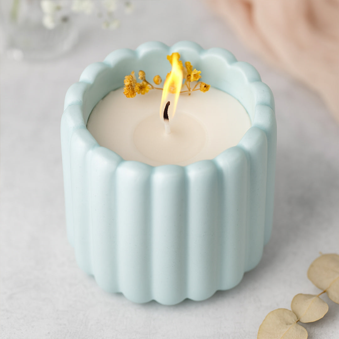 Ripple Jar Scented Candle – Blue & Pink Options | Love Craft Gifts