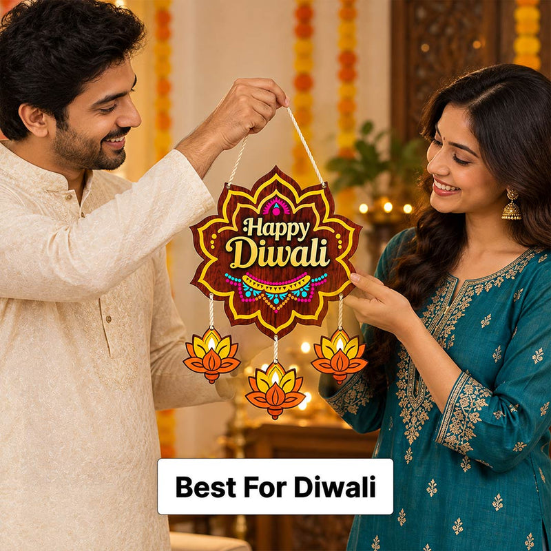 Happy Diwali Hanging for Main Door, Entrance & Home Decoration | Love Craft Gifts™