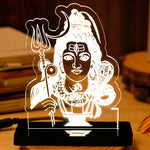 Lord Shiva LED Car Dashboard Lamp – Premium Mahadev Acrylic LED Light for Car Dashboard, Home Temple Decor, Spiritual Gift for Shiv Bhakts | LoveCraftGifts™