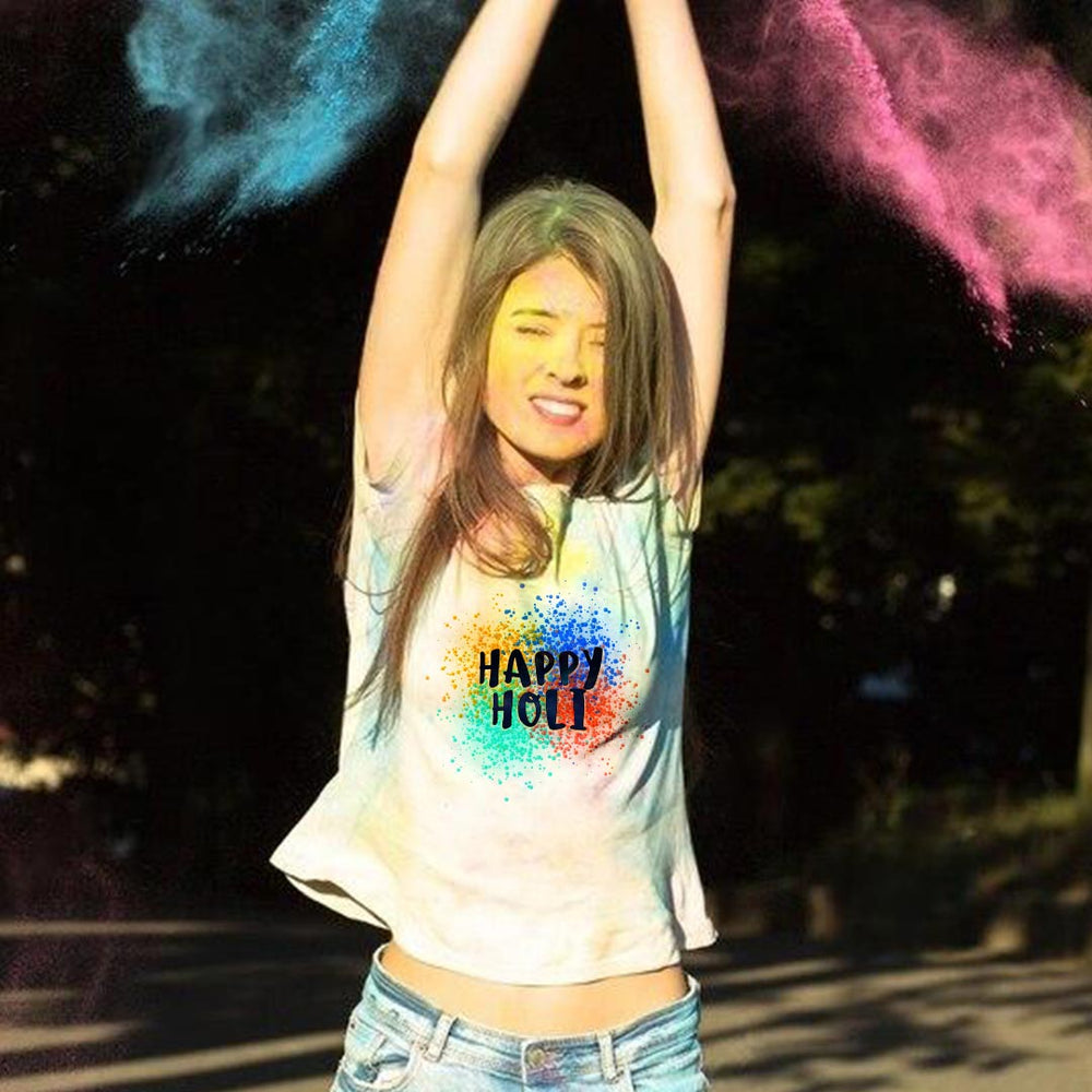 Holi Custom T-shirt Online| Love Craft Gifts