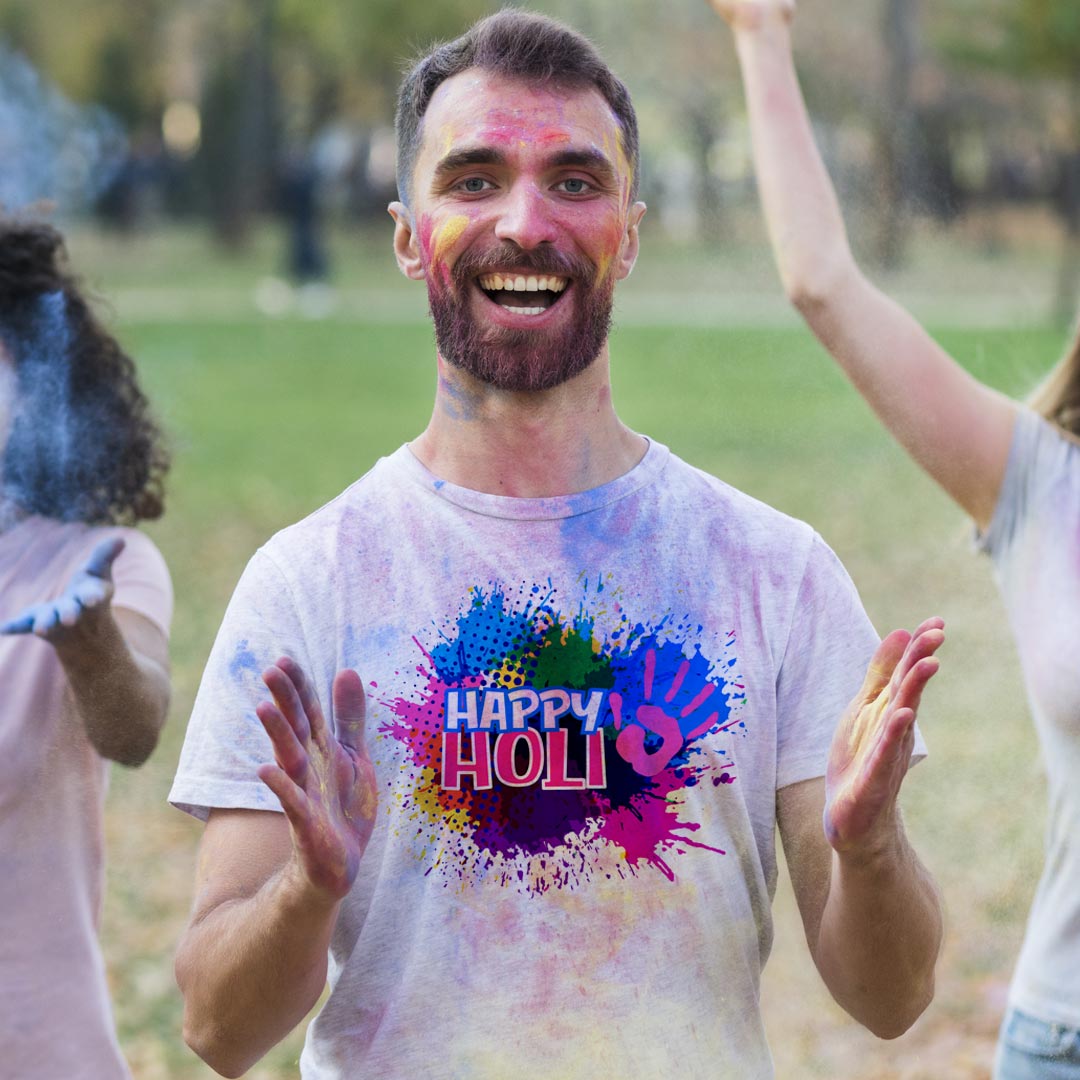 Custom Holi T-shirt 2025