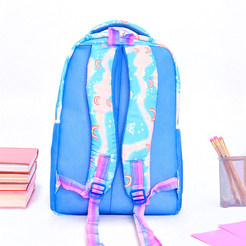 Custom Name Blue School Backpack for Kids