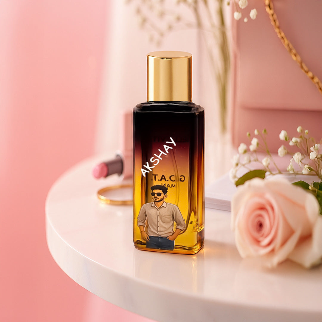 Personalized Men's Perfume Gift Set – Custom Name with Vector Art | Bella Vita | Love Craft Gifts