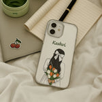Custom Illustrated Name Phone Case – Personalized Cartoon Portrait Clear Cover | Love Craft Gifts