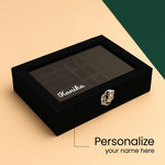 Black Velvet Jewellery Organizer Box | Love Craft Gifts