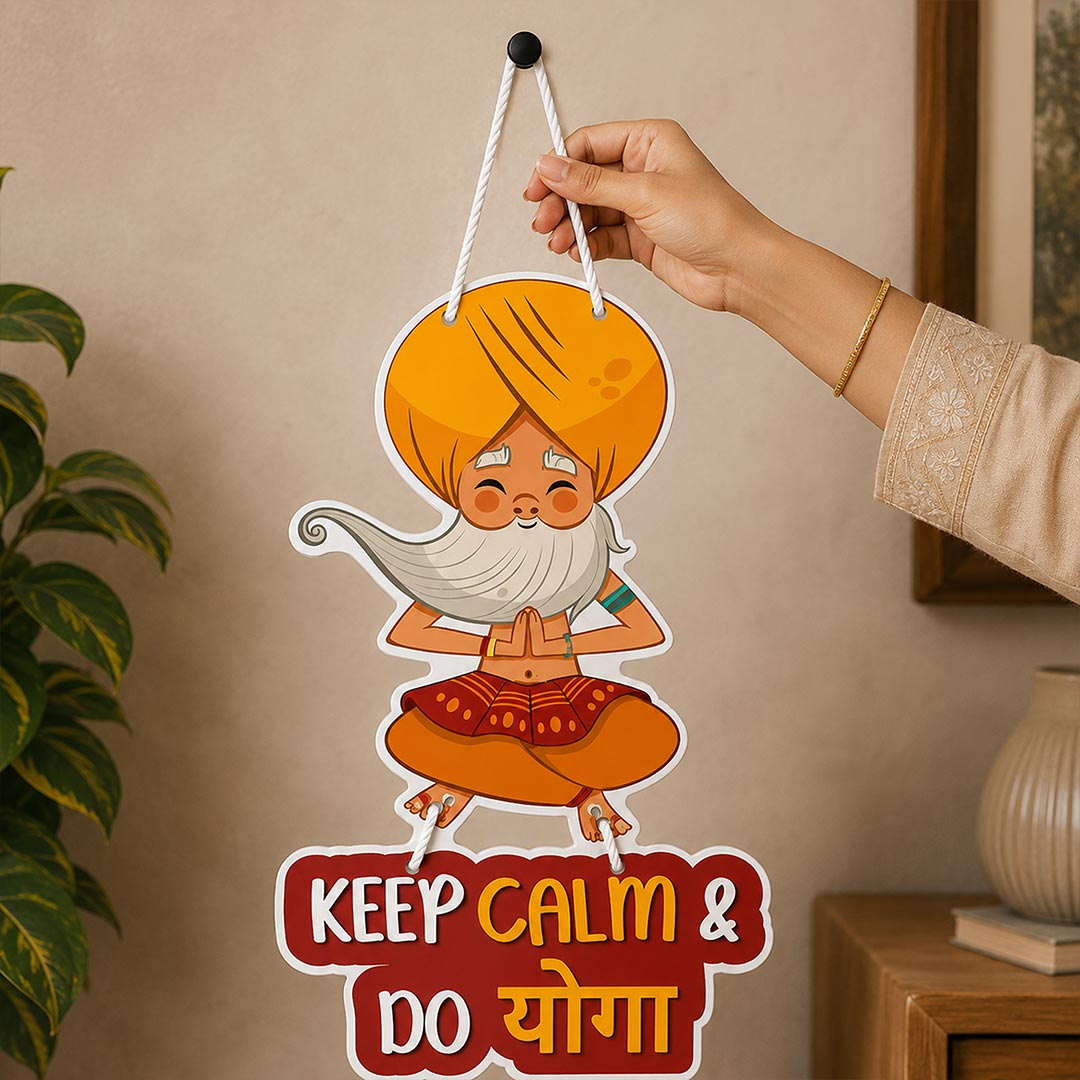 Keep Calm Do Yoga Decorative Wooden Sign | Love Craft Gifts™