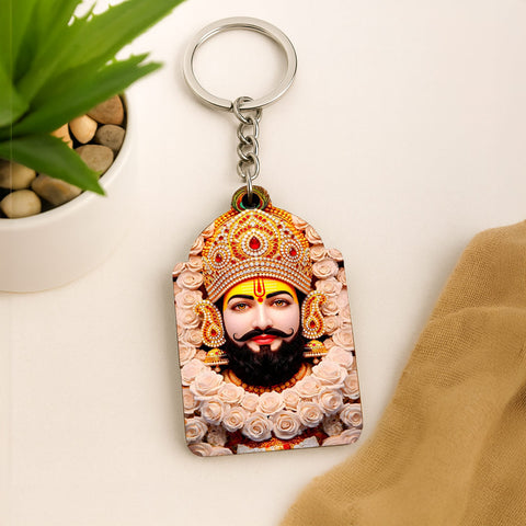 Khatu Shyam Ji Keychain | 2×3 inch