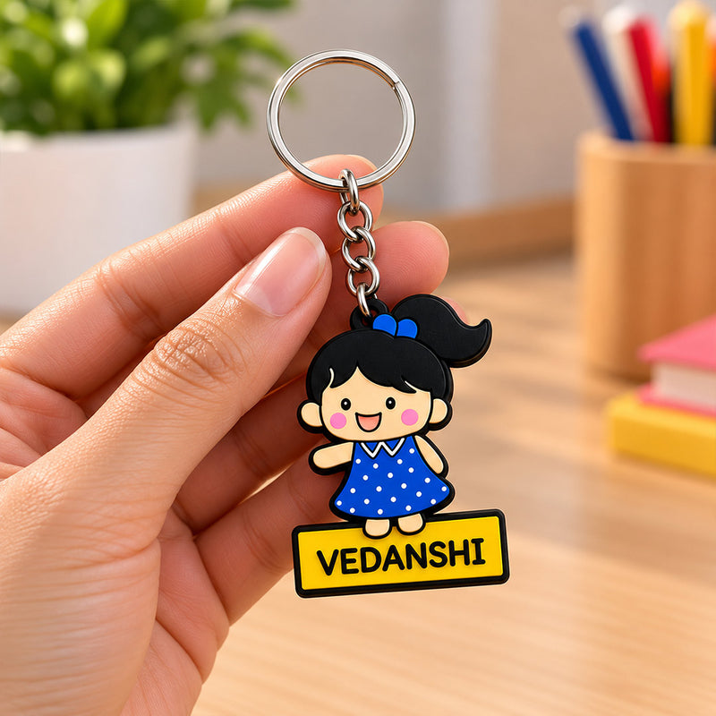 Kids Custom Name Bag Charm 2x3" for Birthday & Return Gifts | Love Craft Gifts™
