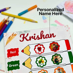My Colour World – Personalized Kids Colour Learning Board (10×10″) | Love Craft Gifts