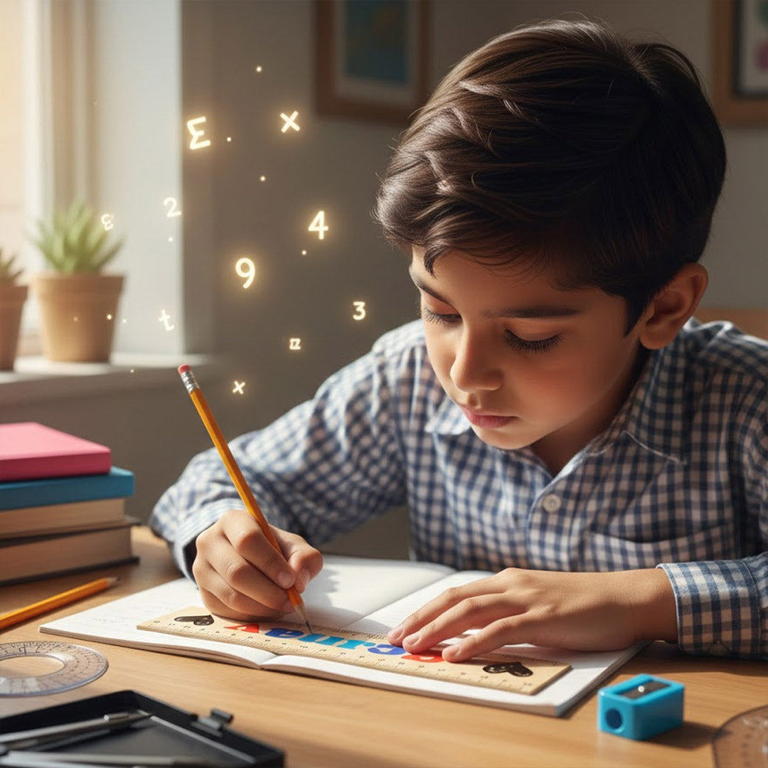 Personalized Name LED Wooden Ruler Lamp (15 cm) | Love Craft Gifts