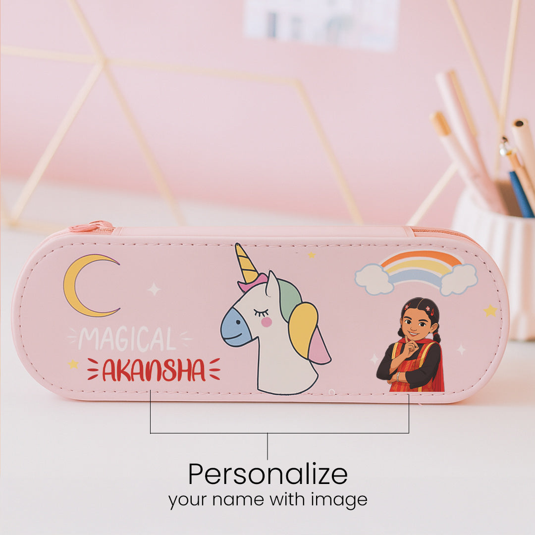 Personalized Unicorn Pencil Case with Name & Image | Love Craft Gifts