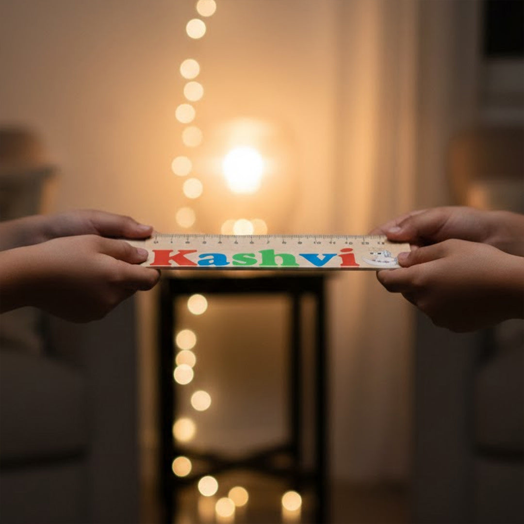 Personalized Acrylic Name Scale for Kids (15 cm) | Love Craft Gifts
