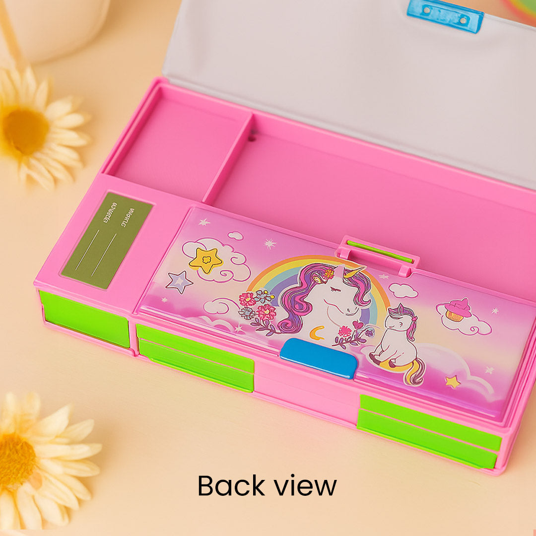 Personalized Pink Unicorn Pencil Box with Name | Love Craft Gifts