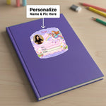 Personalized Unicorn Princess Theme Kids Name Slips (2x3 Inch, 28 Stickers) – Custom Name & Photo School Labels | Love Craft Gifts