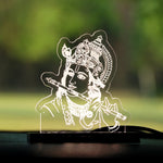 Lord Krishna LED Car Dashboard Lamp – Premium Acrylic Kanha Dashboard Light for Car Interior, Home Decor & Spiritual Gift | LoveCraftGifts™