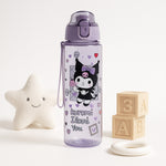 Kuromi Purple Water Bottle for Kids – 600ml Leak-Proof Sipper | Love Craft Gifts