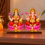 Lakshmi Ganesha Decorative Display | Diwali Gift for Home Puja Room, Mandir & Festive Décor | 6x7" | Love Craft Gifts™