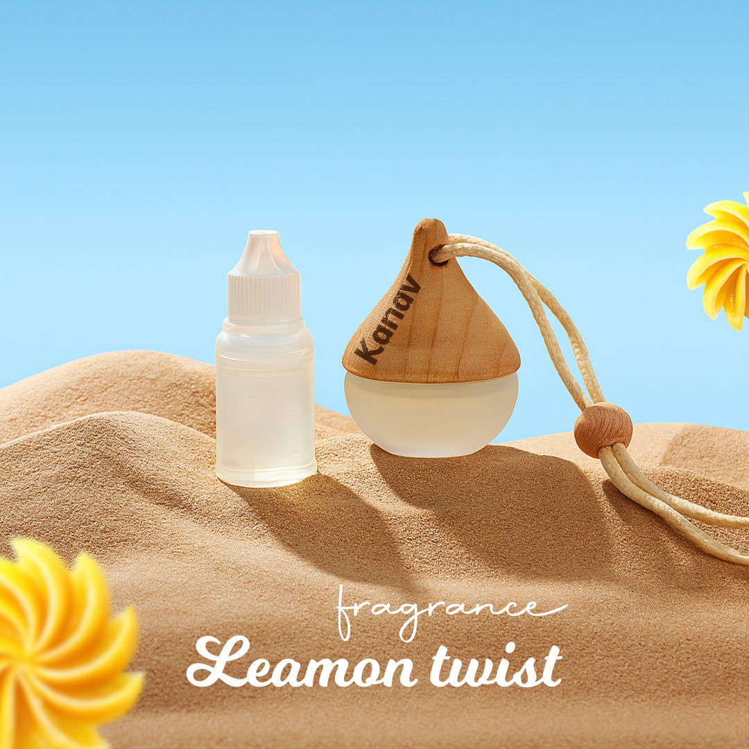 Personalized Wooden Car Hanging Perfume Bottle (Lemon Twist, Lavender, Ocean Meadow) | Love Craft Gifts