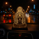 Lord Shiva LED Car Dashboard Lamp – Premium Mahadev Acrylic LED Light for Car Dashboard, Home Temple Decor, Spiritual Gift for Shiv Bhakts | LoveCraftGifts™