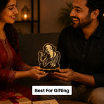Shiv Parvati LED Car Dashboard Lamp – Premium Acrylic Mahadev Mata Parvati Dashboard Light for Car Interior Decor, Spiritual Gift for Home, Office & Vehicle | LoveCraftGifts™