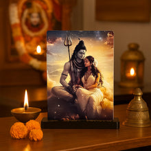 Lord Shiva & Parvati Acrylic Car Dashboard-2.5x3.5"