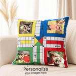 Ludo Game Personalized Photo Cushion (10x10) | Love Craft Gifts