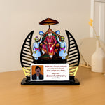 Maharaja Agrasen Personalized Wooden Memento | 13×10×7" | Royal Felicitation Trophy with Custom Name & Photo | Love Craft Gifts