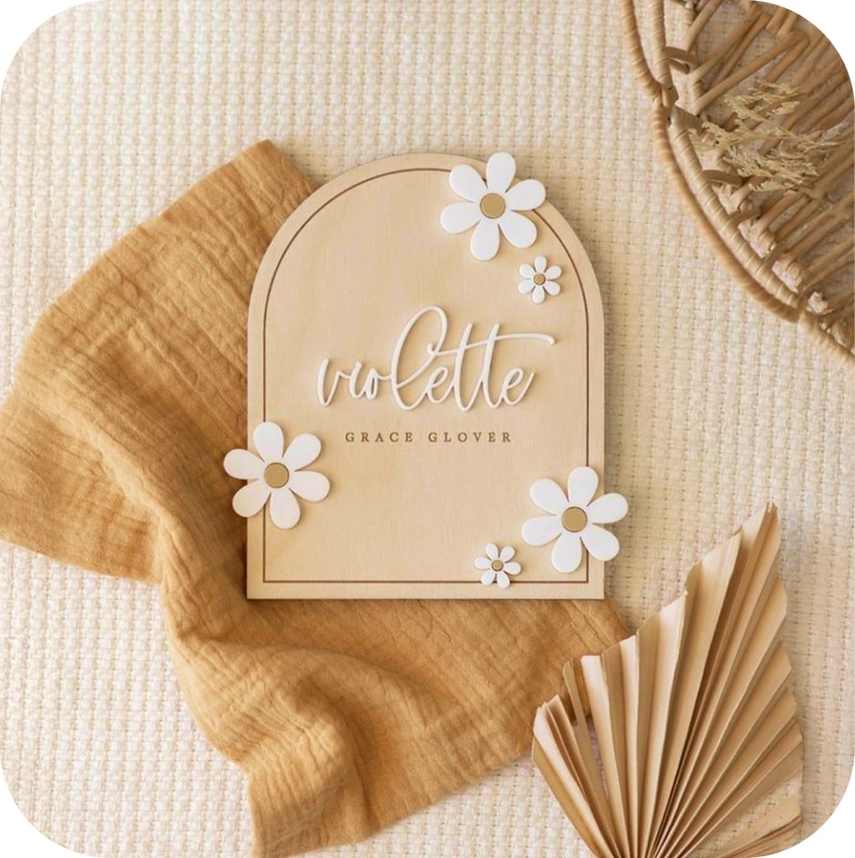 Love Craft Gifts | Monogram | Collection – Customized Monogram Decor with Name, Featuring Stylish Initial Letters for Gifting and Home Display
