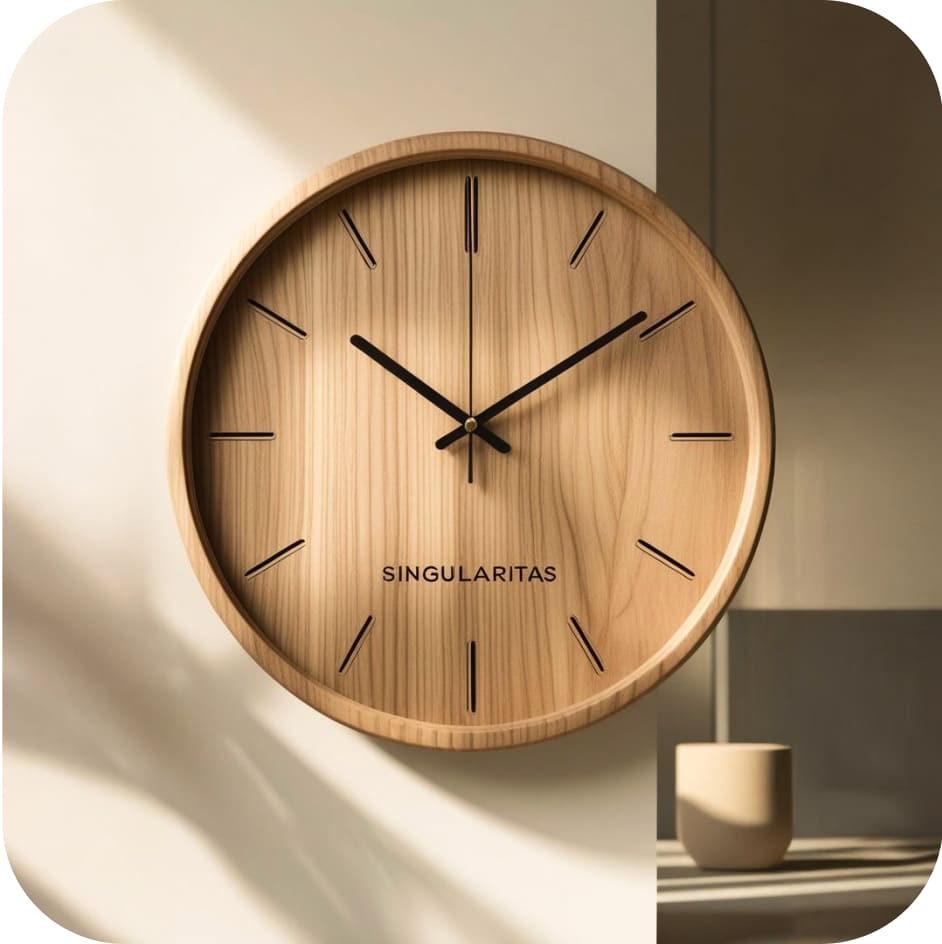 Love Craft Gifts | Wall Clock | Collection – Personalized Wooden Wall Clocks with Custom Name and Cartoon Designs for Kids Room and Home Decor
