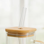 Glass Sipper Bottle with Straw – Personalized Name Design | Love Craft Gifts