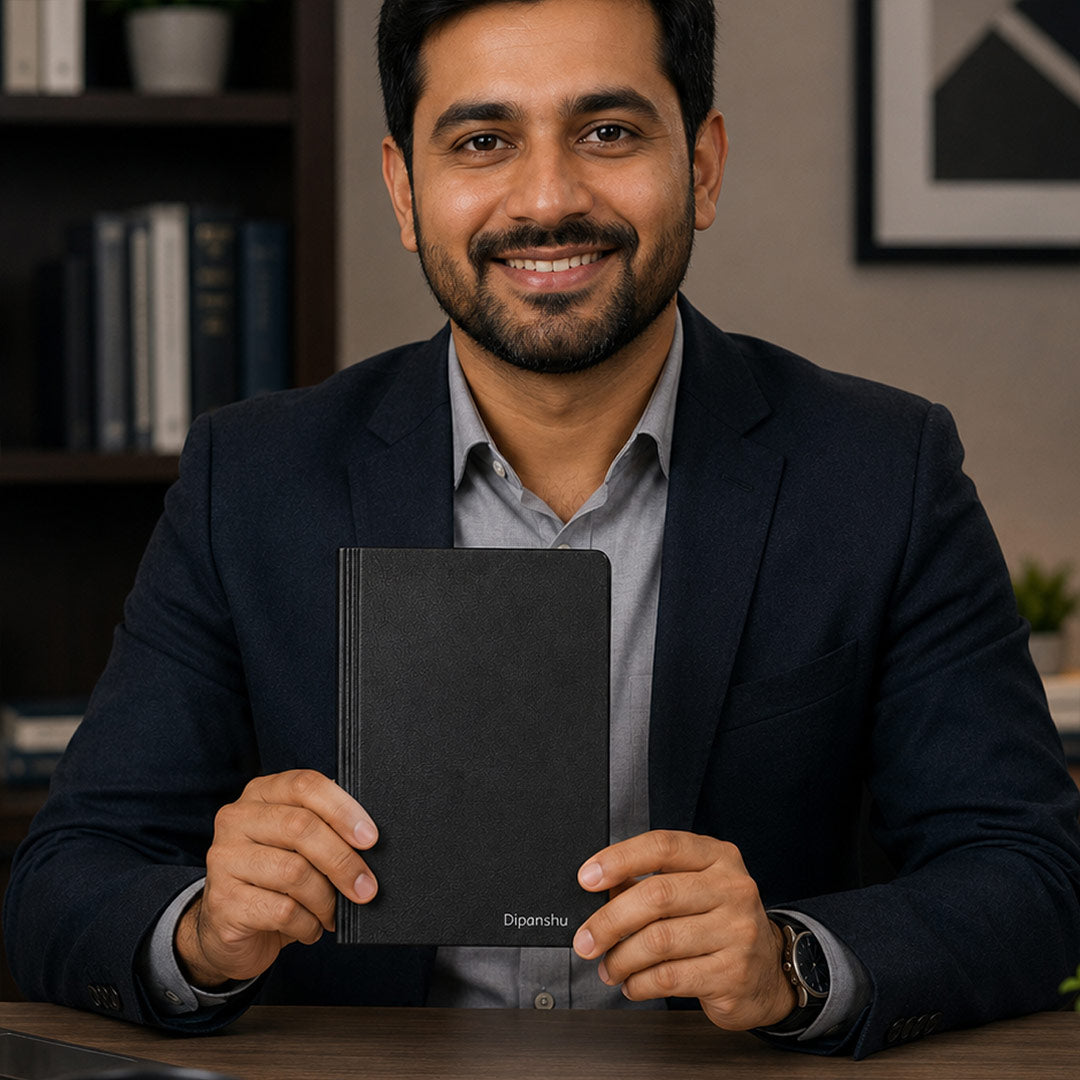 Personalized Leather Diary for Men & Women | Custom Name Notebook Journal | Premium Office & Gifting Diary by Love Craft Gifts™