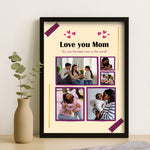 Love You Mom Photo Collage Frame – Custom Mother’s Day Gift | Love Craft Gifts