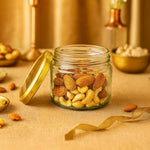 Personalized Dry Fruit Gift Box with Sipper, Jewelry Case & Flat Portrait Illustration | Love Craft Gifts