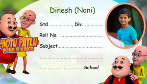 Motu Patlu Personalized Name Slips