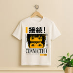 Connected Anime Back Print T-Shirt – Japanese Inspired Dual-Eye Graphic Tee | Love Craft Gifts