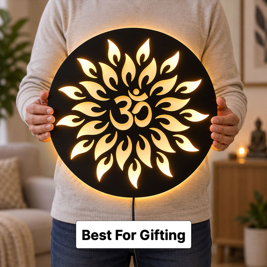 Meditation Room Om Mandala LED Décor | Love Craft Gifts™