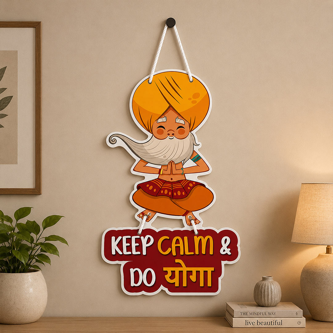 Meditation Wooden Wall Hanging for Home | Love Craft Gifts™
