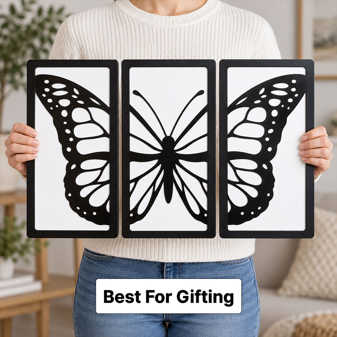 Modern Butterfly Silhouette Wall Frames for Home | Love Craft Gifts™