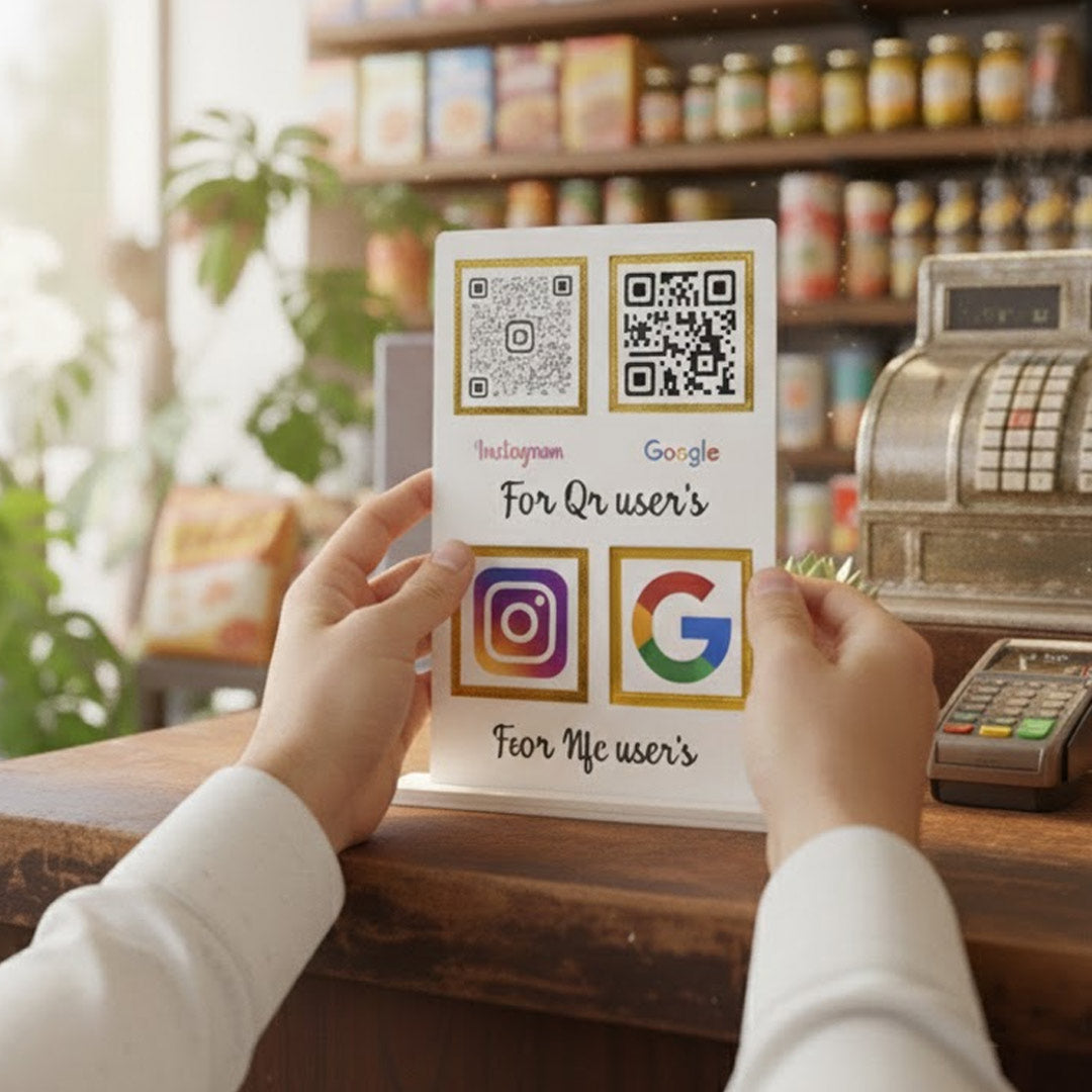 Custom QR Code & NFC Tap Board for Shops – Love Craft Gifts