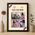 Love You Mom Photo Collage Frame – Custom Mother’s Day Gift | Love Craft Gifts