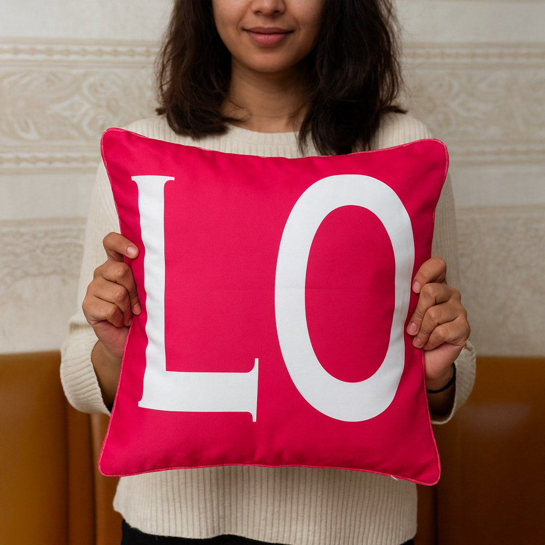 Personalized LOVE Letter Reversible Cushion | Love Craft Gifts