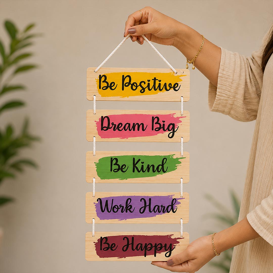 Motivational Quotes Wooden Wall Decor | Home & Office Decoration | Love Craft Gifts™