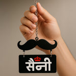 Moustache Style Custom Name Car Hanger | Love Craft Gifts
