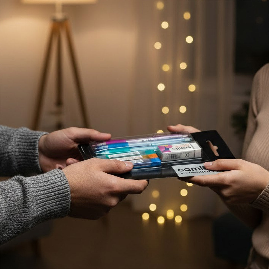 Personalized Camlin 3-in-1 Mechanical Pencil Kit with Name (0.5mm | 0.7mm | 0.9mm) | Love Craft Gifts