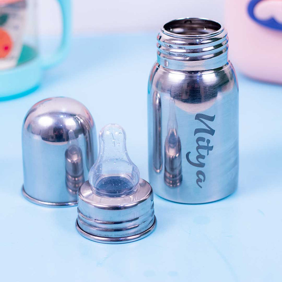 Personalized Kids Feeder / Stainless Steel Baby Bottle for Infant 