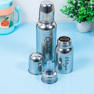 Personalized Kids Feeder / Stainless Steel Baby Bottle for Infant 